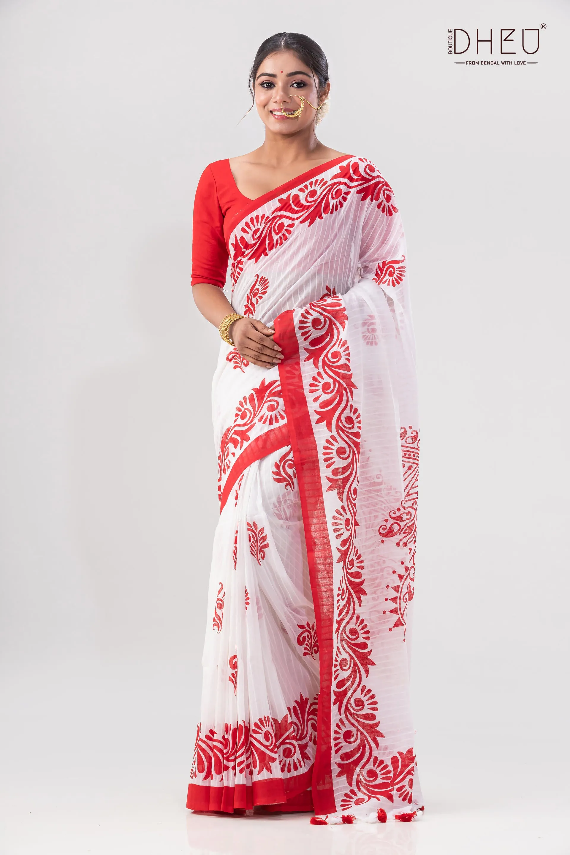 Dheu Exclusive Signature Handpaint Saree