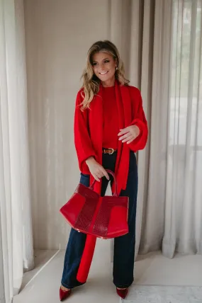 Dolente scarf I Red