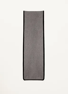 Double Layer Scarf in Mole/Black