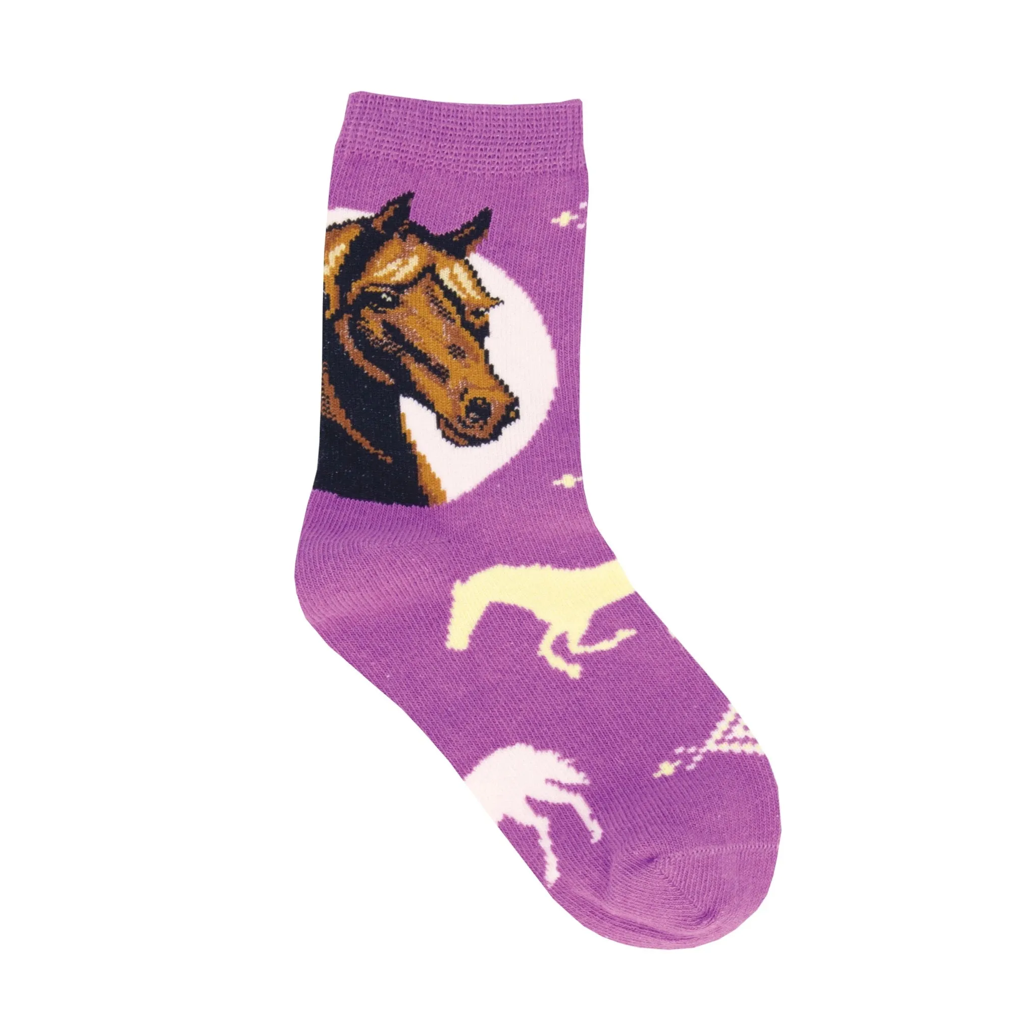 Dream Purple Pony Kids Socks (Tween size)