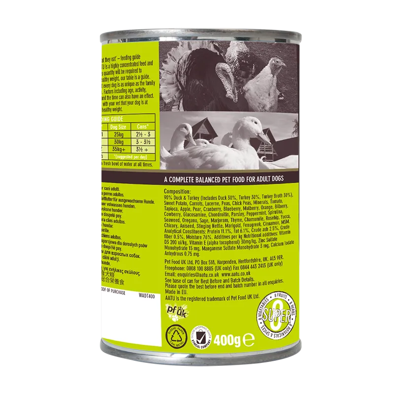 Duck & Turkey Wet Dog Food