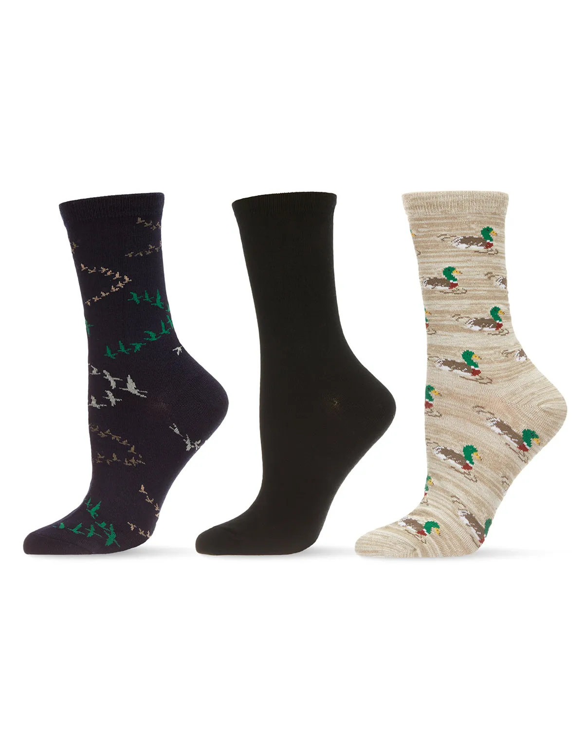 Ducks Bamboo Blend Crew 3 Pair Pack