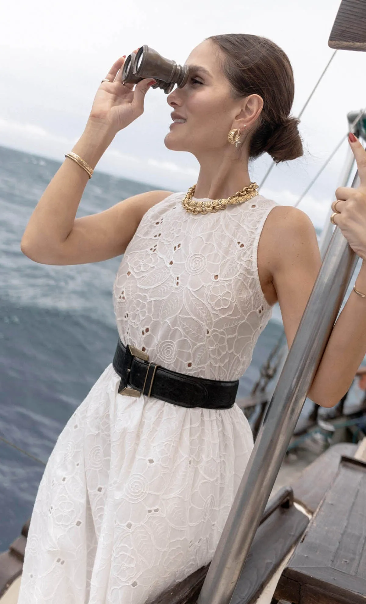 ESPECIA Camellia Maxi Dress - Ivory