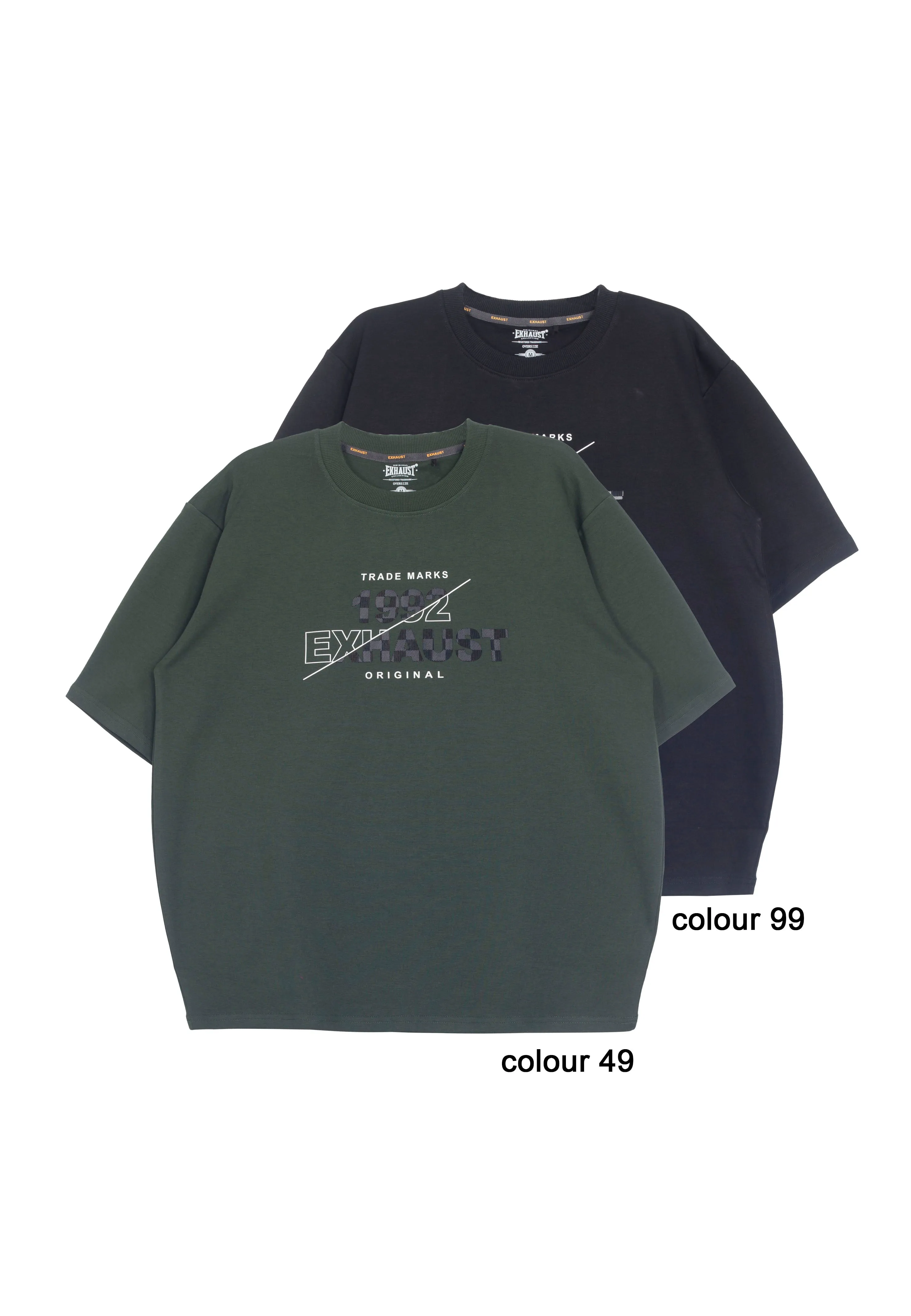 EXHAUST ROUND NECK T SHIRT [OVERSIZE] 1666