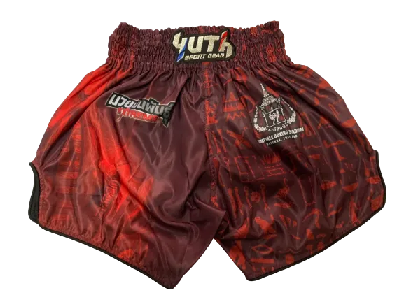 Fairtex Fight Shorts Dark Knight Red