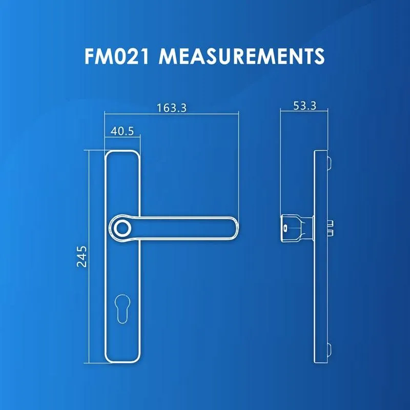 FR055 Door   FM021 Gate Digital Lock Bundle