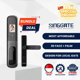 FR055 Door   FM021 Gate Digital Lock Bundle