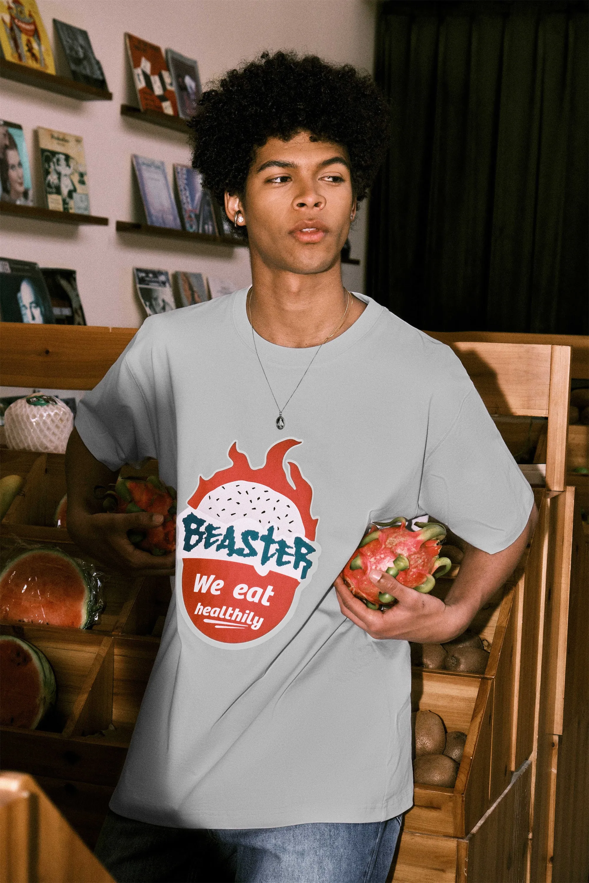 Fun Fruit Print T-shirt