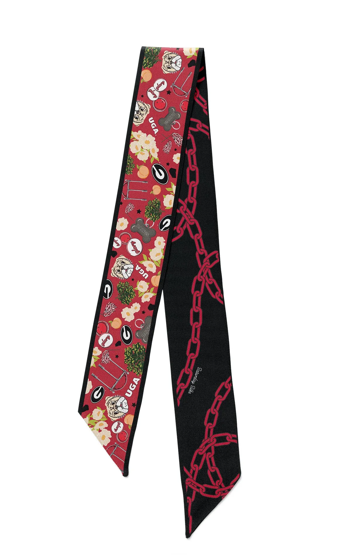 georgia bulldogs twilly scarf