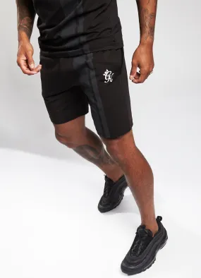 Gym King Printed Stripe Short - Black