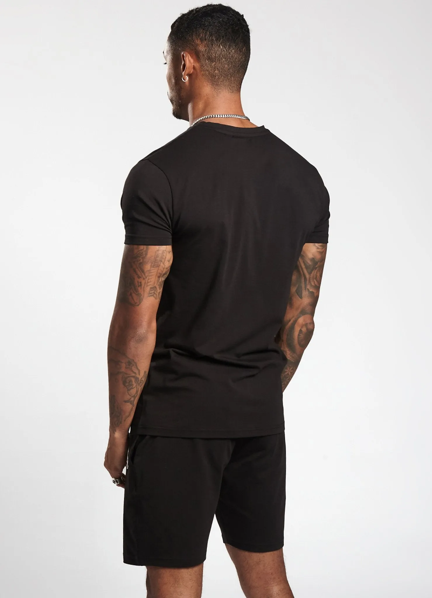 Gym King Printed Stripe Short - Black