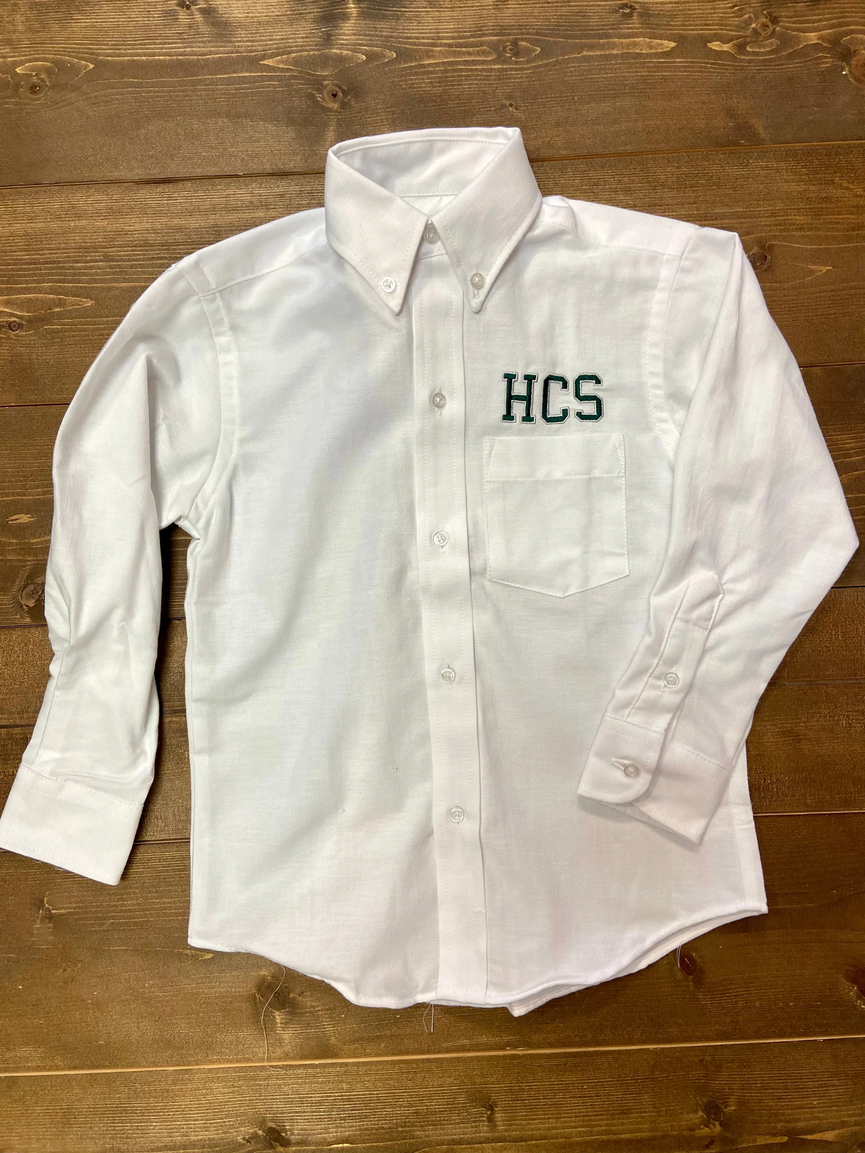 Hamilton Unisex White Oxford  L/S