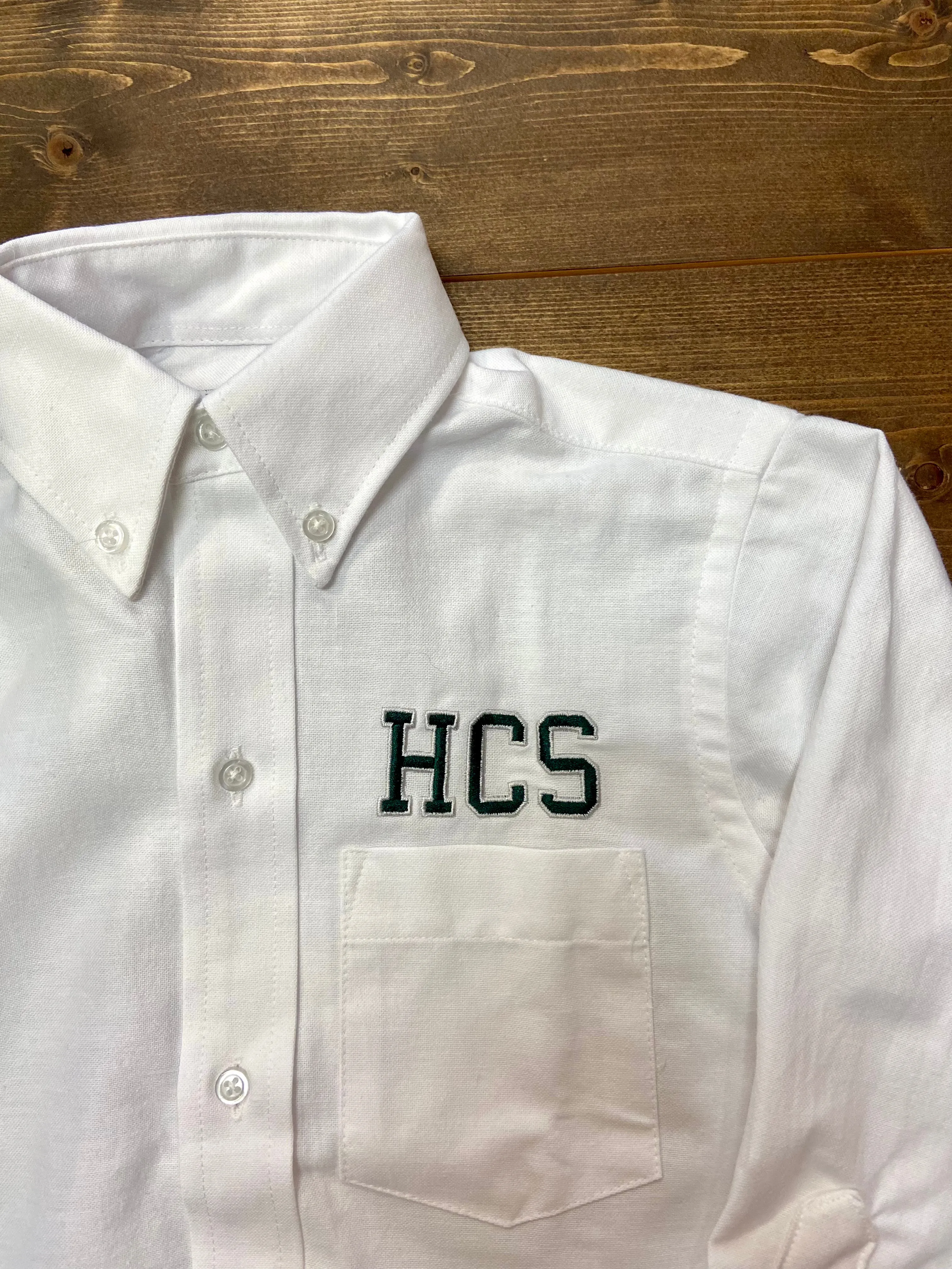 Hamilton Unisex White Oxford  L/S