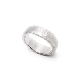 Hammered Comfort Fit Wedding Band