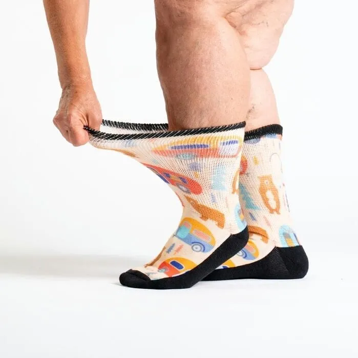 Happy Camper Non-Binding Diabetic Socks