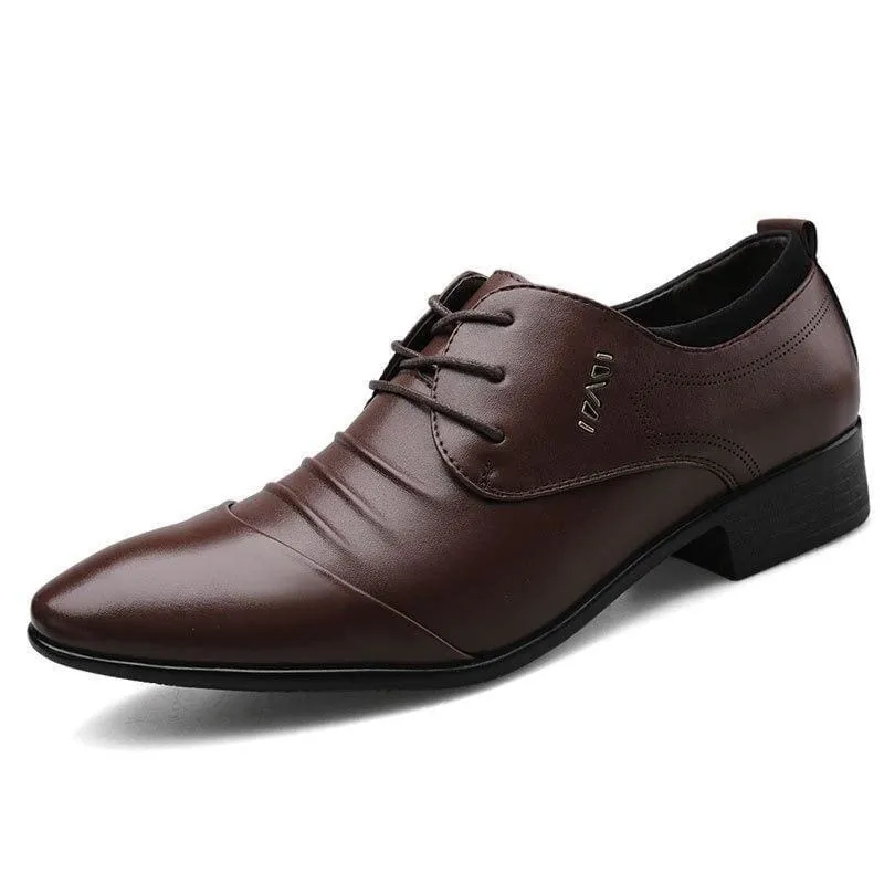 Hollow Out Men PU Leather Oxford Formal Shoes