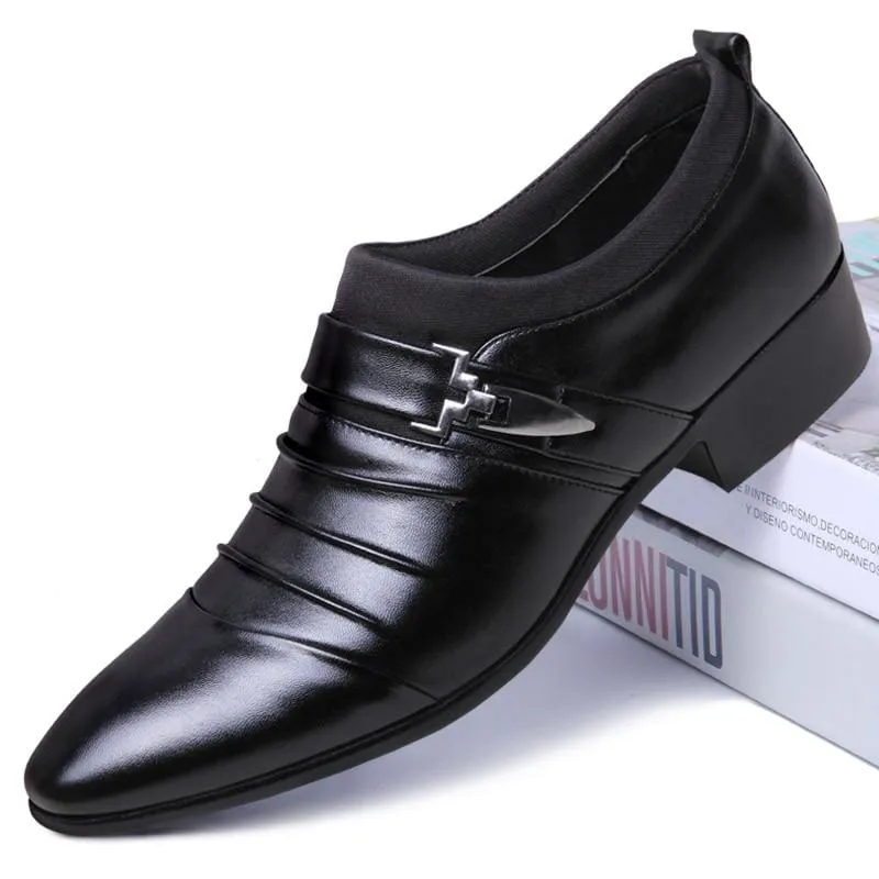 Hollow Out Men PU Leather Oxford Formal Shoes