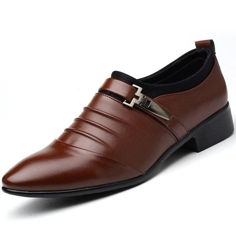 Hollow Out Men PU Leather Oxford Formal Shoes