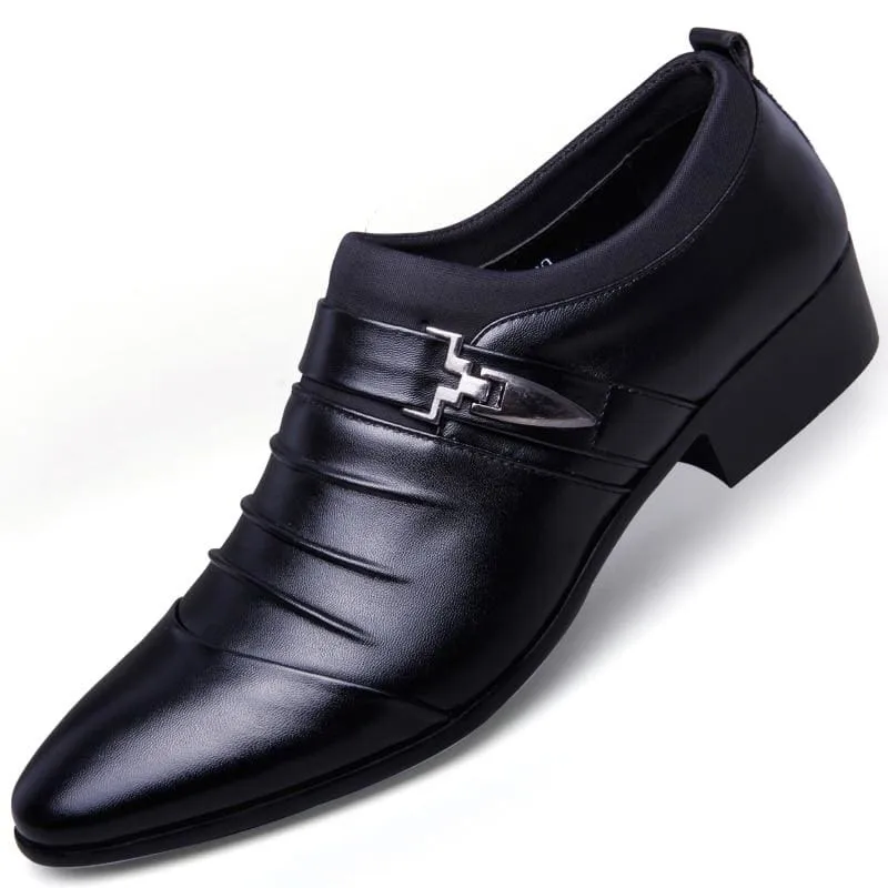 Hollow Out Men PU Leather Oxford Formal Shoes