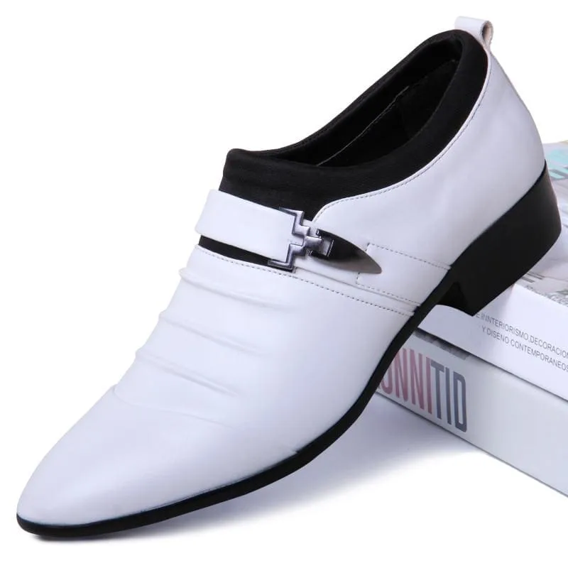 Hollow Out Men PU Leather Oxford Formal Shoes