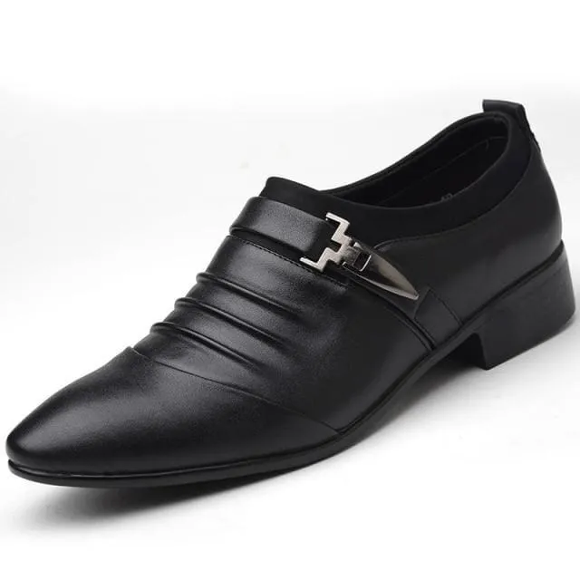 Hollow Out Men PU Leather Oxford Formal Shoes