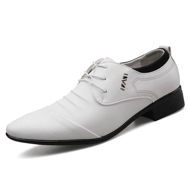 Hollow Out Men PU Leather Oxford Formal Shoes