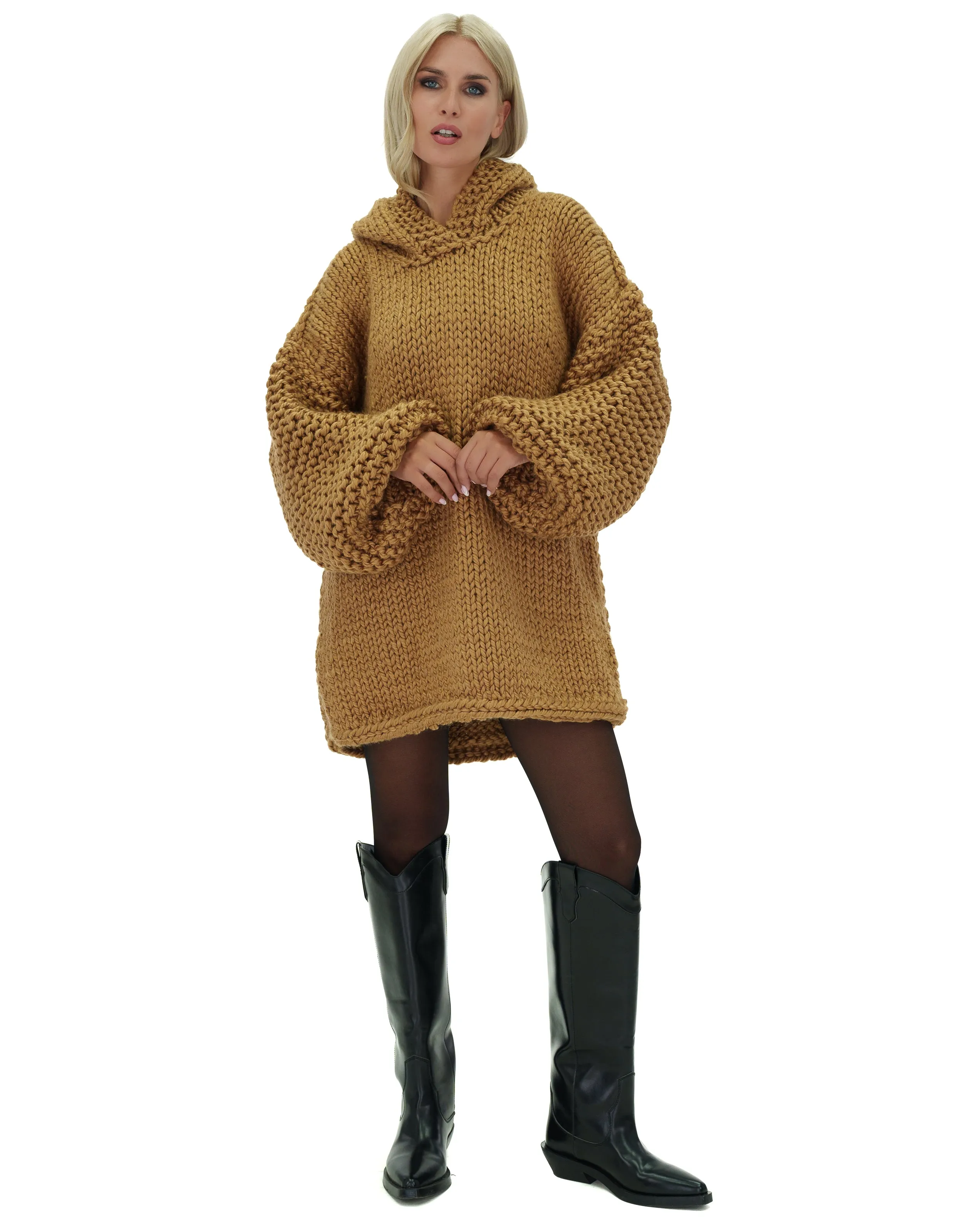 Hooded Sweater Dress