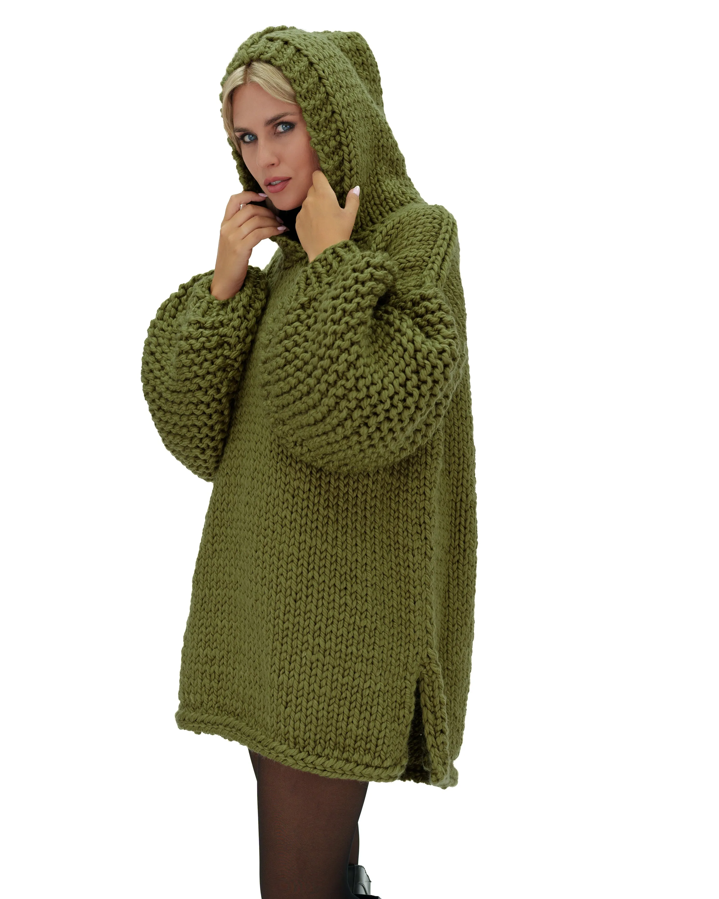 Hooded Sweater Dress