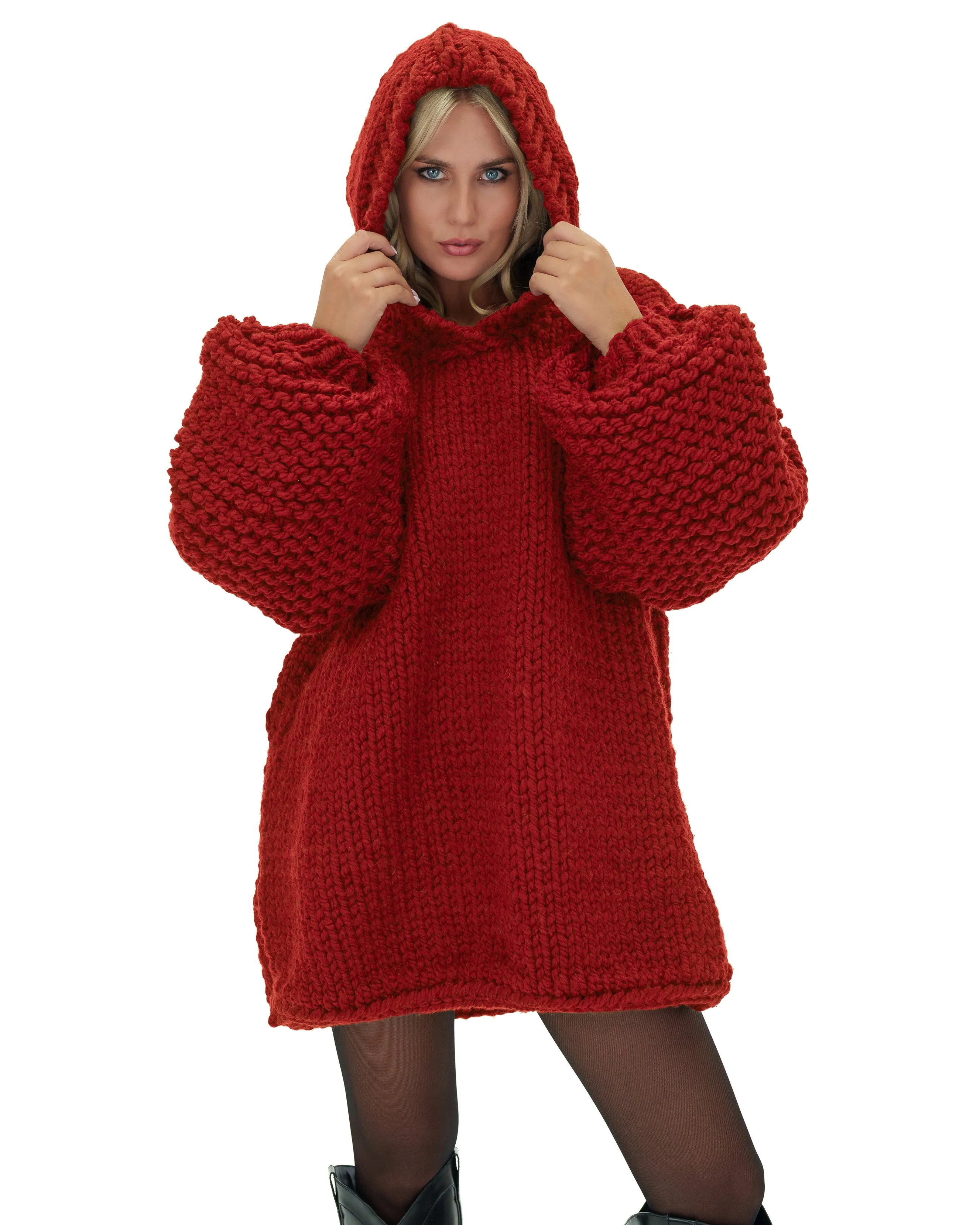 Hooded Sweater Dress