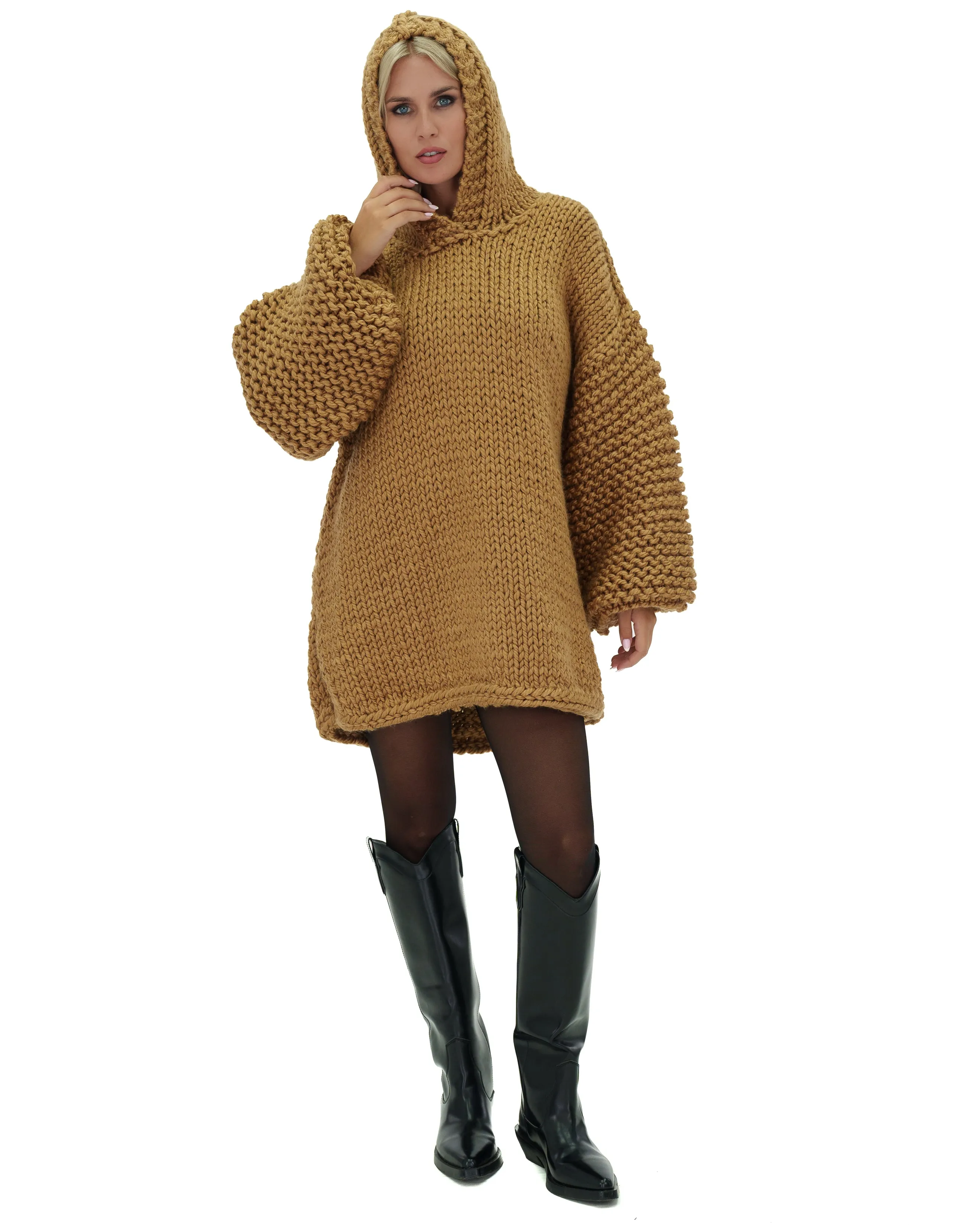 Hooded Sweater Dress