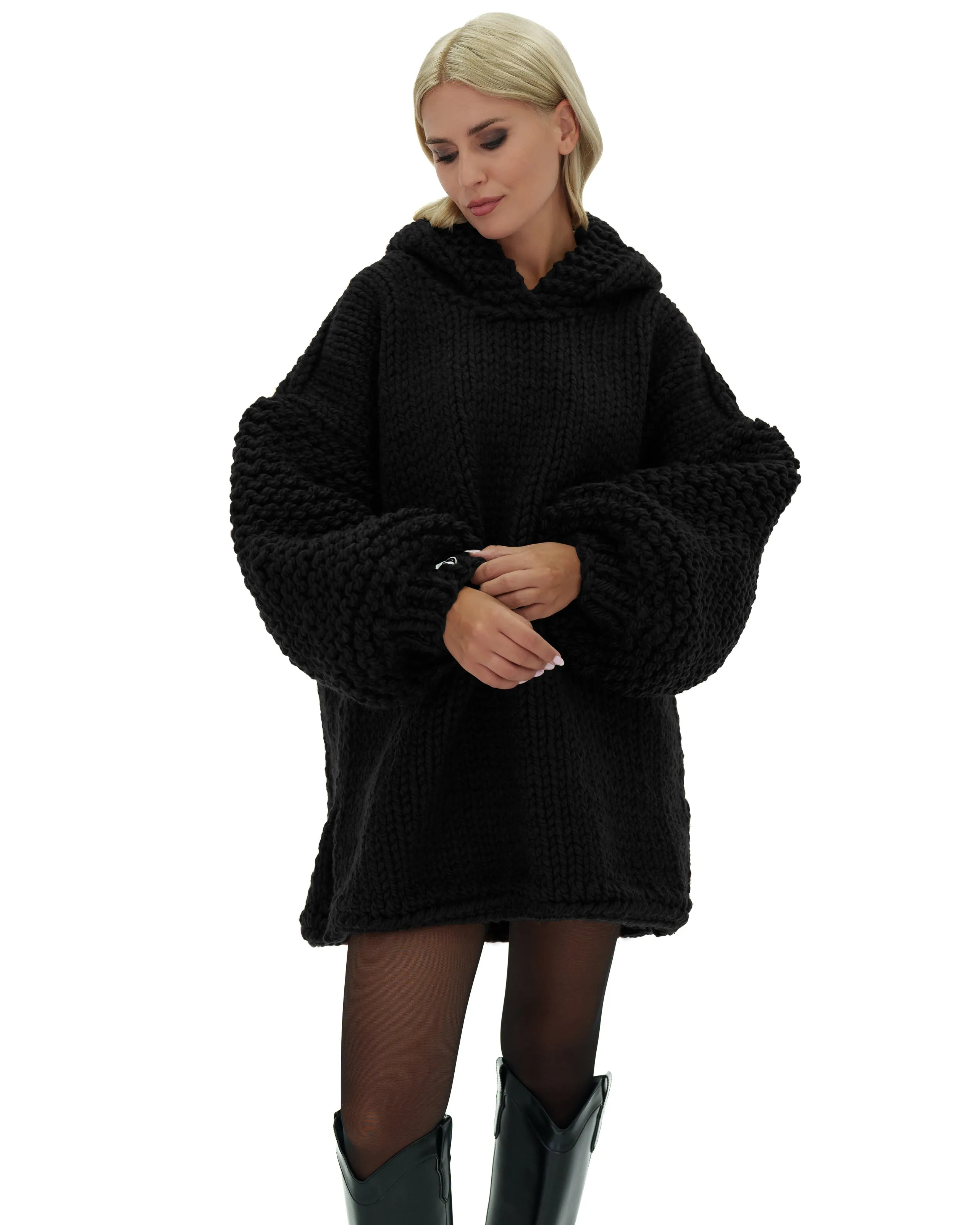 Hooded Sweater Dress