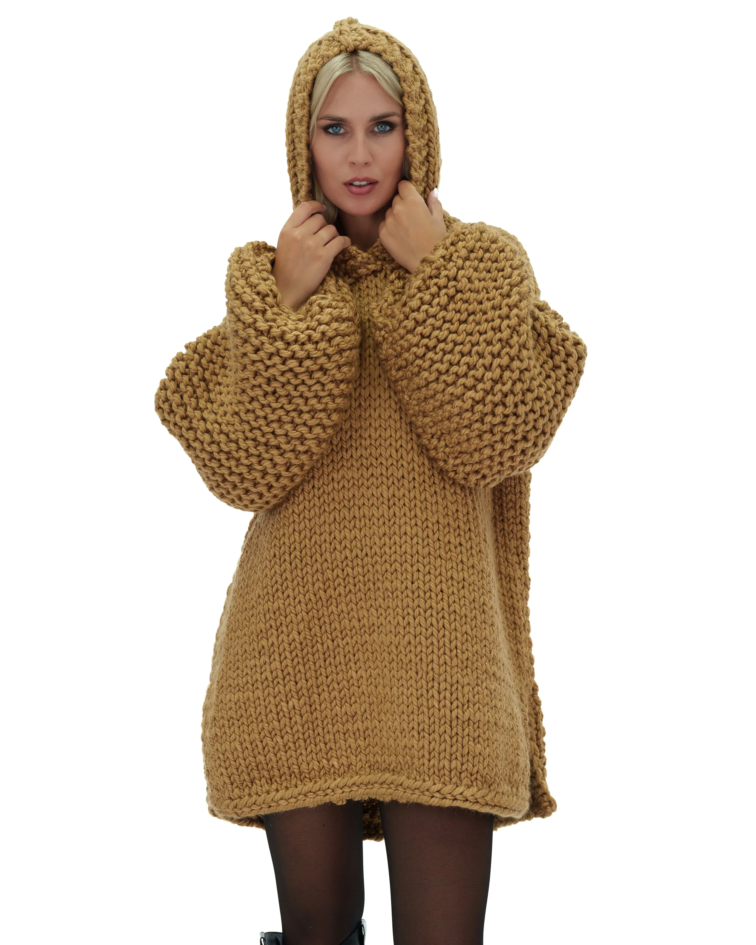 Hooded Sweater Dress
