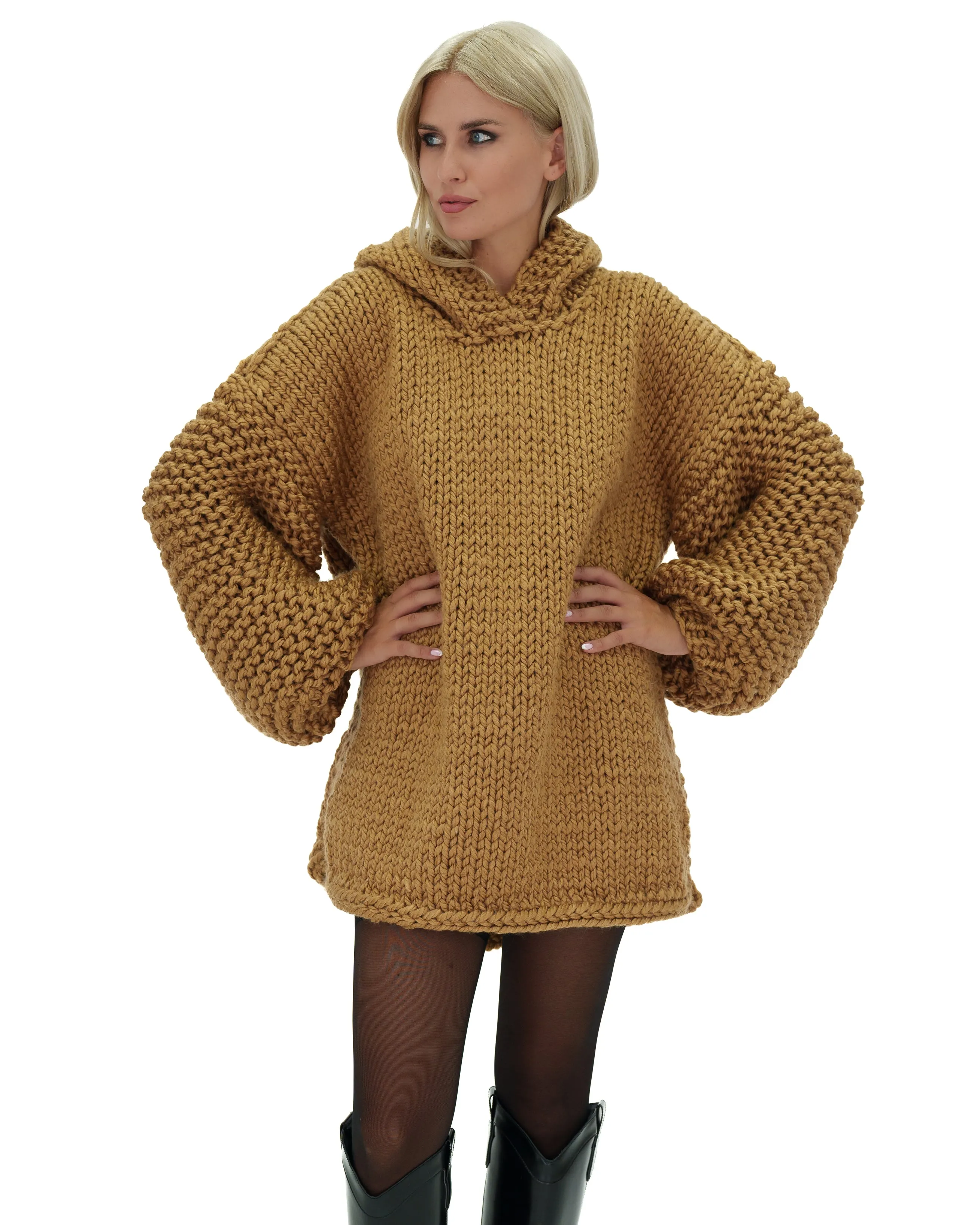 Hooded Sweater Dress