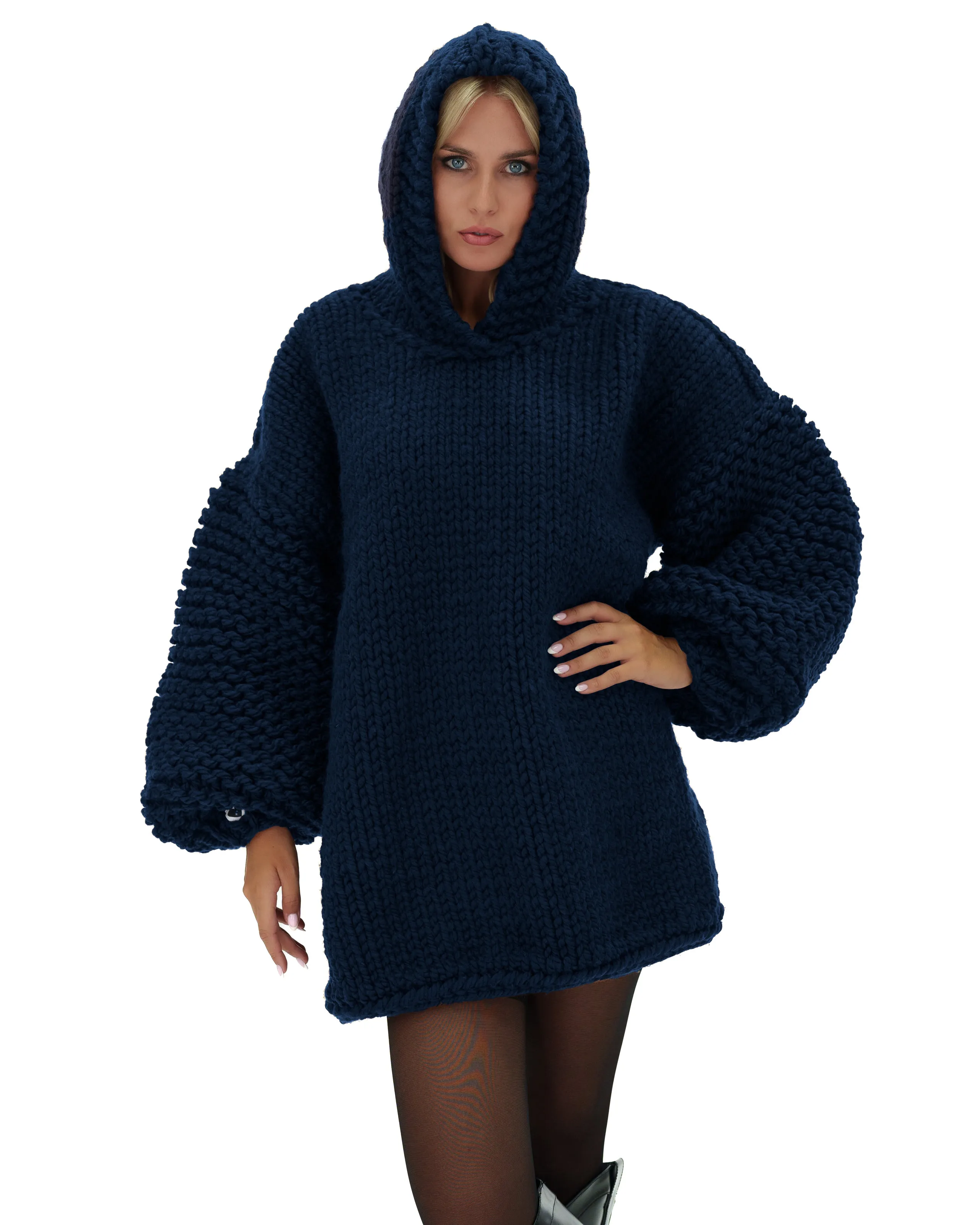 Hooded Sweater Dress