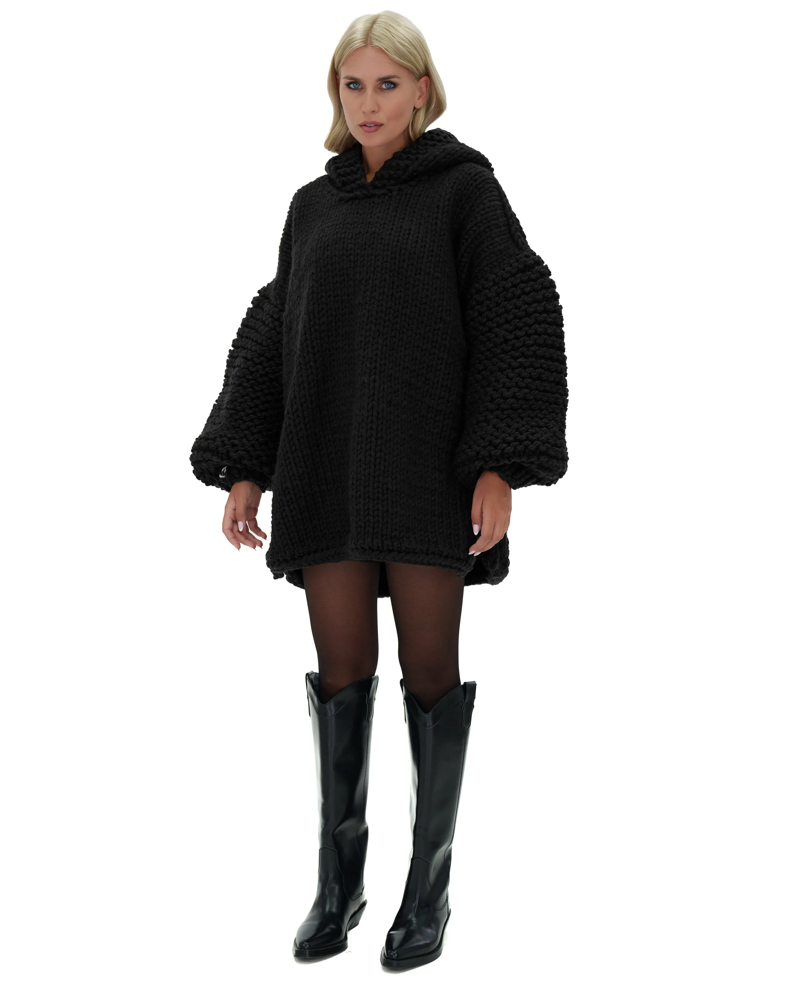 Hooded Sweater Dress