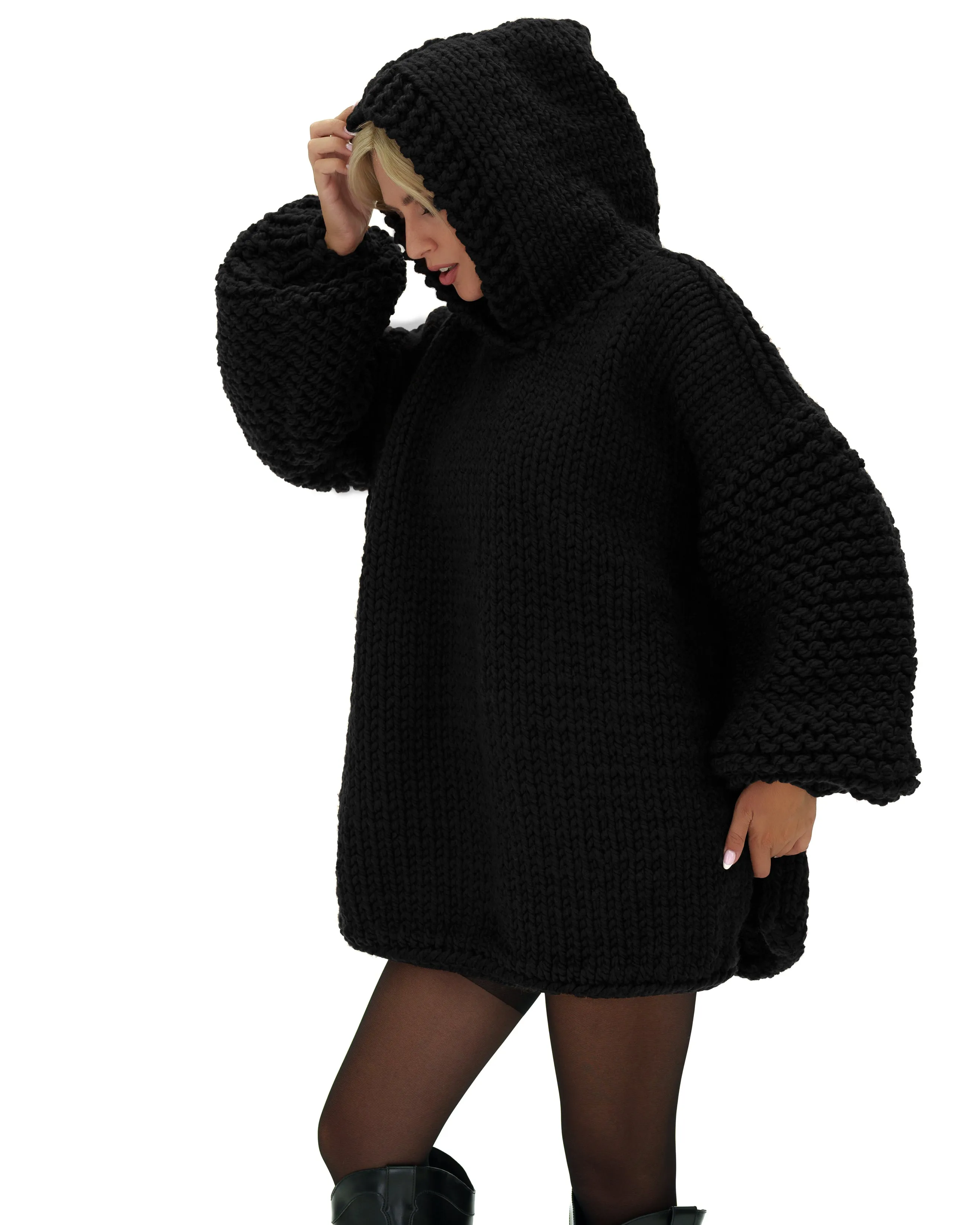 Hooded Sweater Dress