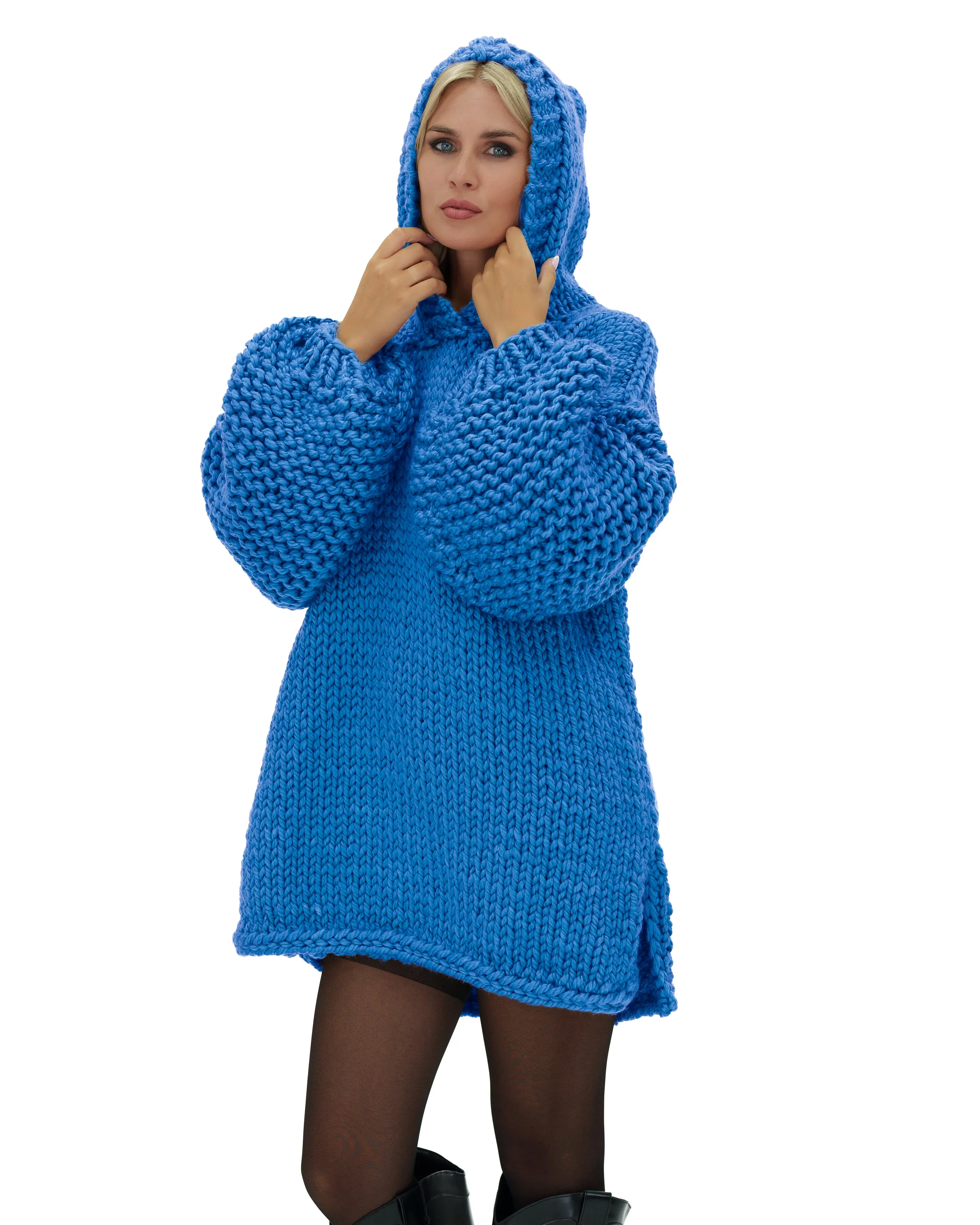 Hooded Sweater Dress
