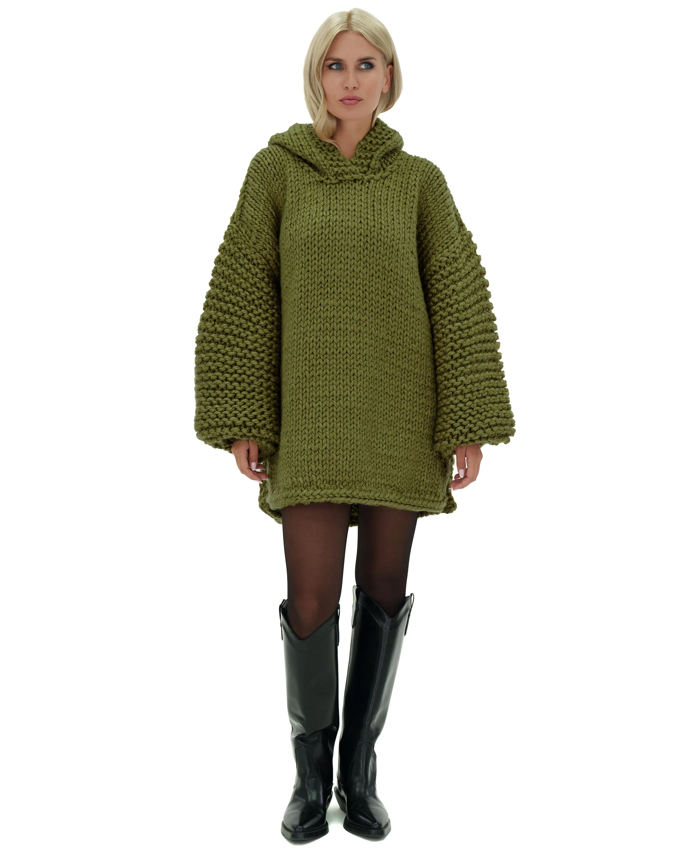 Hooded Sweater Dress