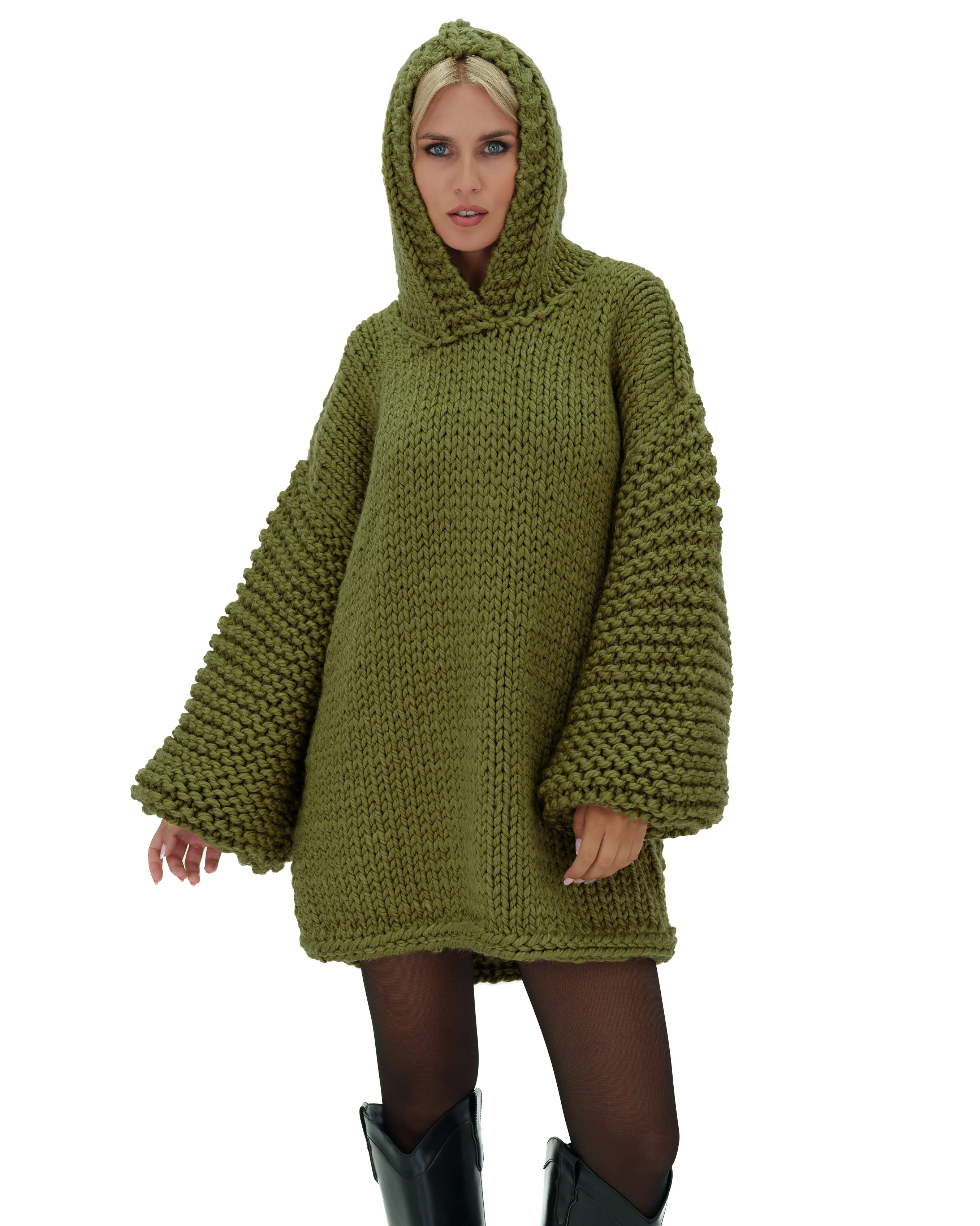 Hooded Sweater Dress