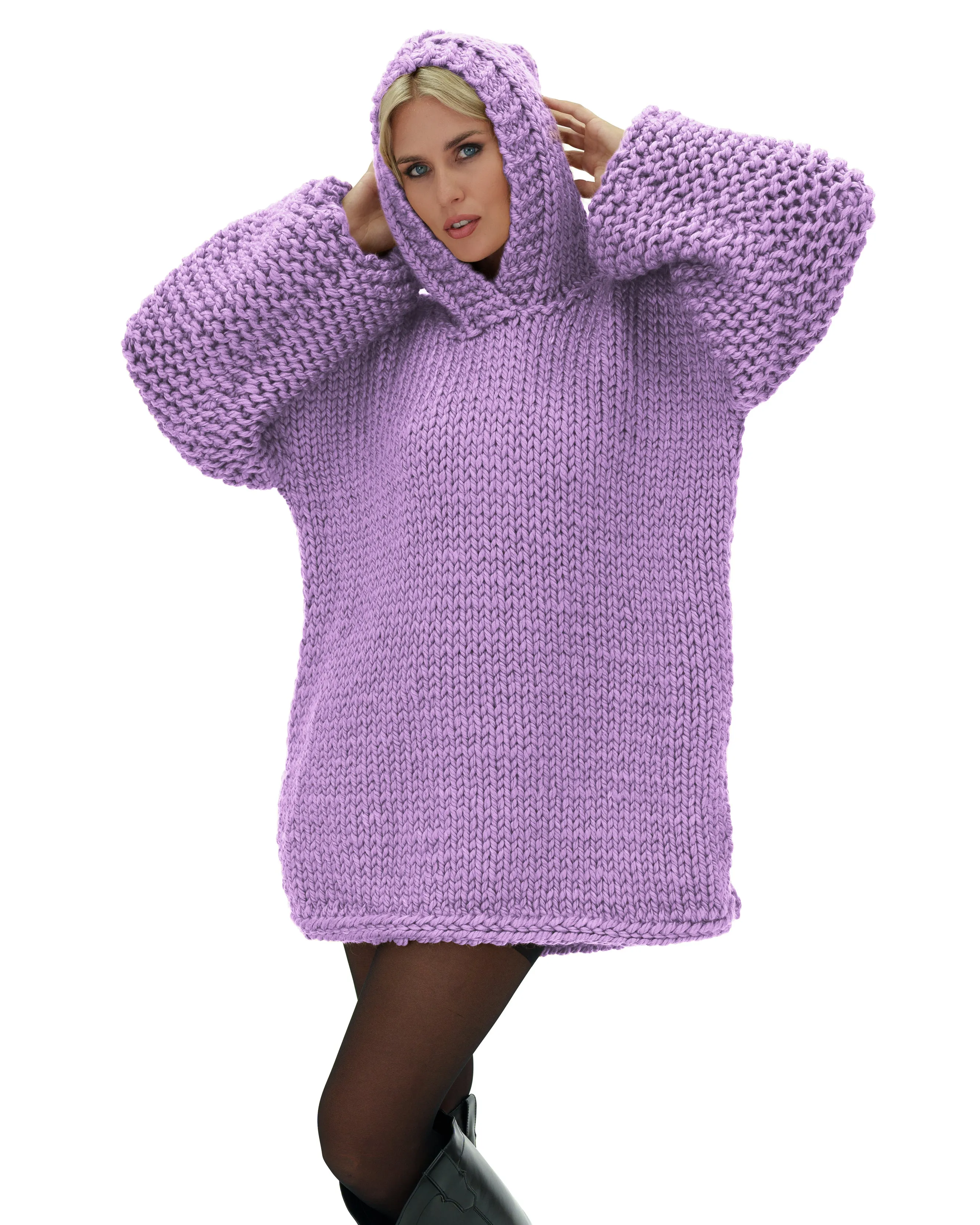 Hooded Sweater Dress