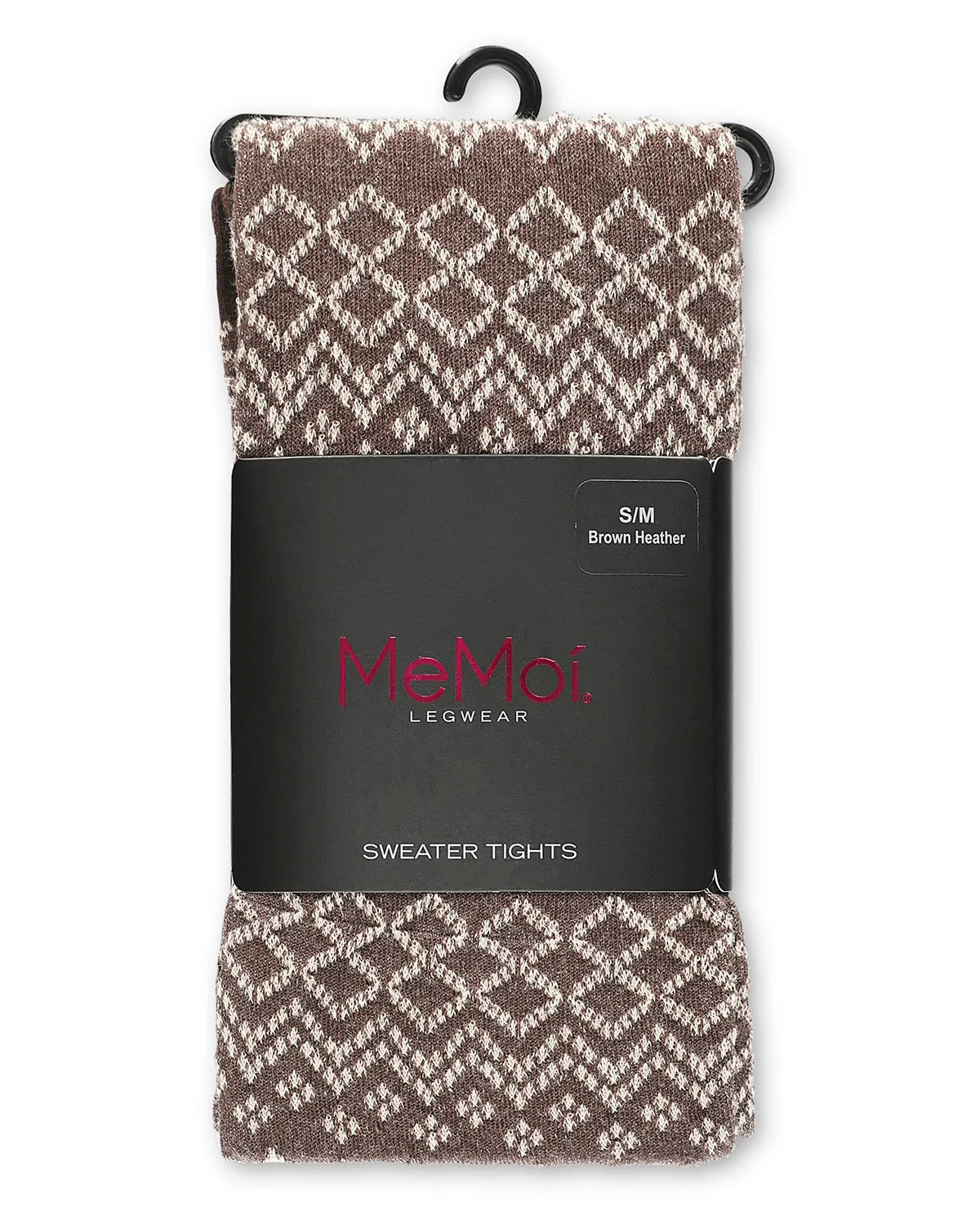 Horizontal Diamond Cotton Blend Sweater Tights