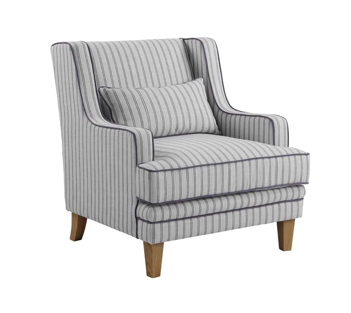Hudson Pinstripe Armchair