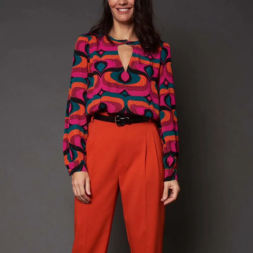 IDANO DONA BLOUSE IN FUCHSIA