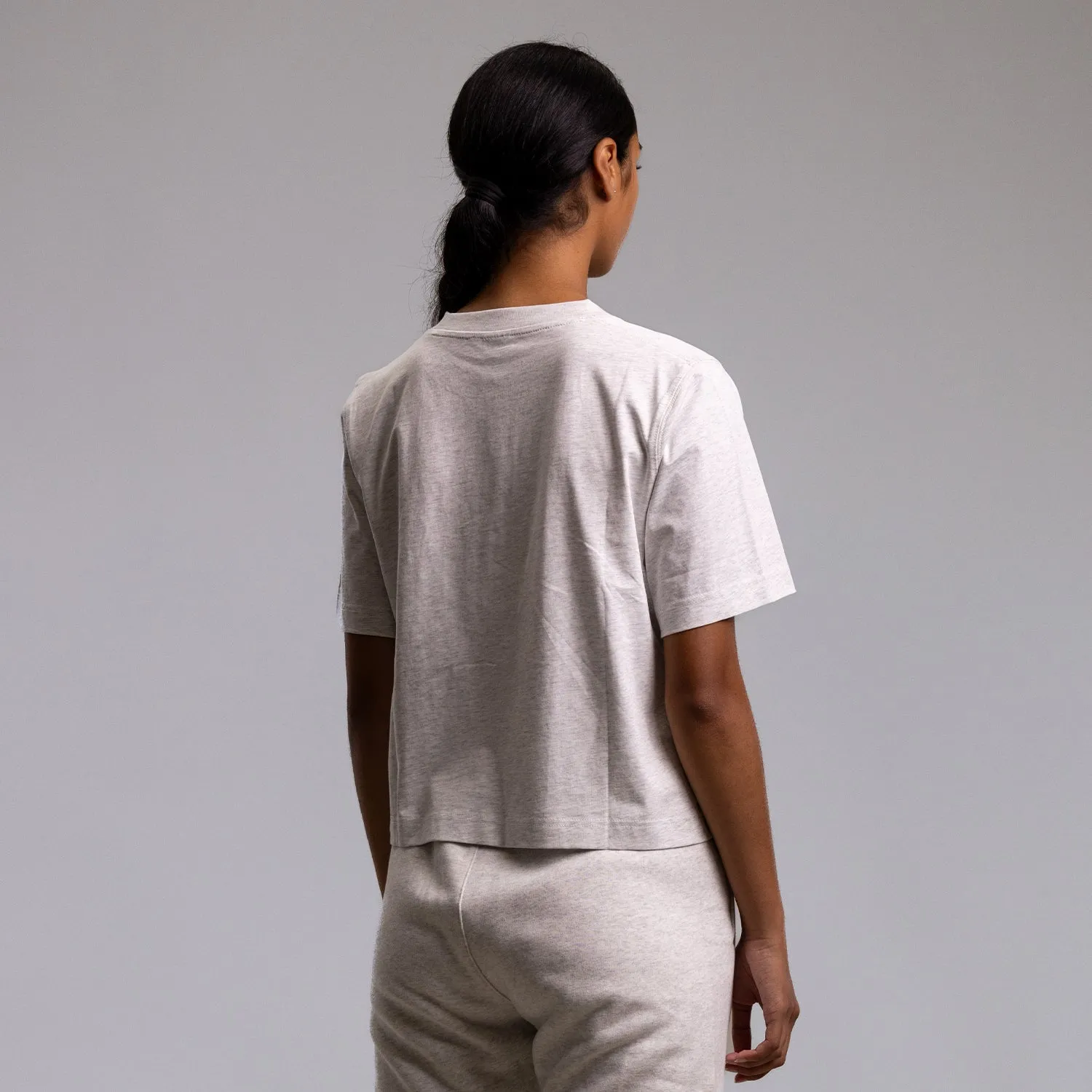 Italic Relax Tee Women's WHITE MARLE