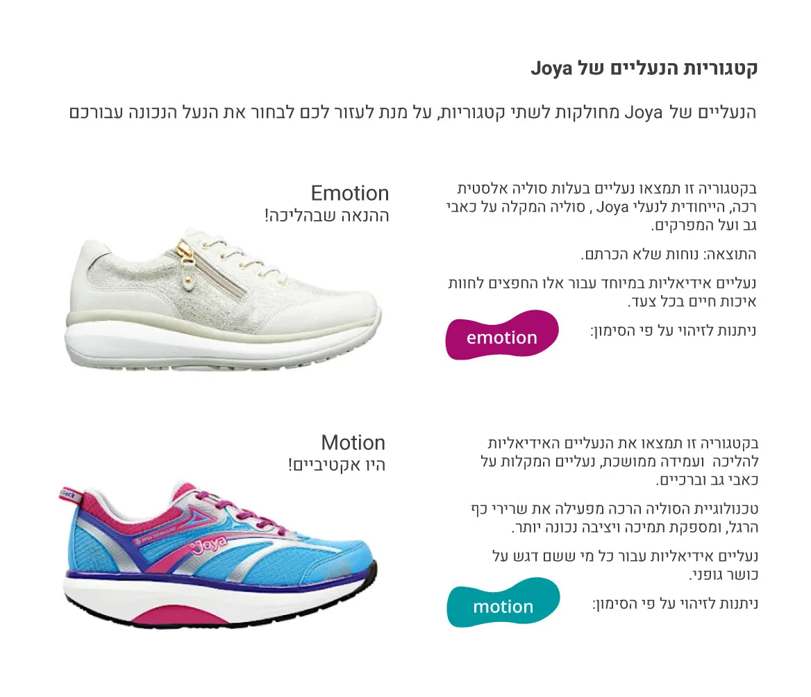 Joya נעלי עור ATHENA צבע אפור לנשים