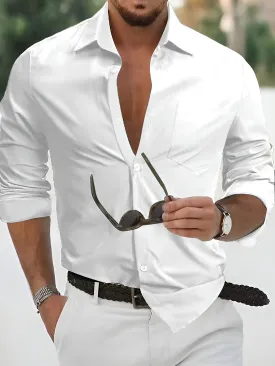 Kingston Herenblouse  Stijlvolle Klassieke Kraag en Lange Mouwen  Perfect voor Alle Seizoenen
