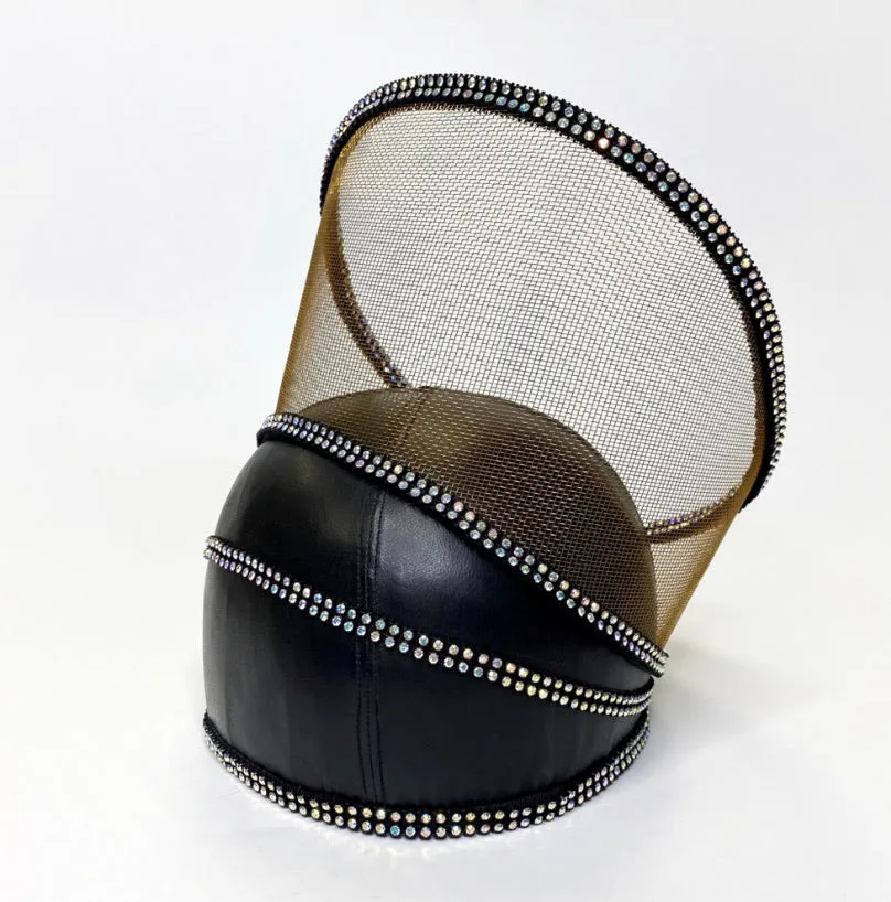 Kokin Vintage Leather Mesh Column Hat