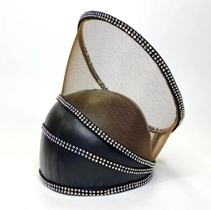 Kokin Vintage Leather Mesh Column Hat