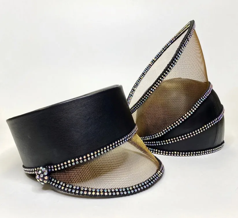 Kokin Vintage Leather Mesh Column Hat