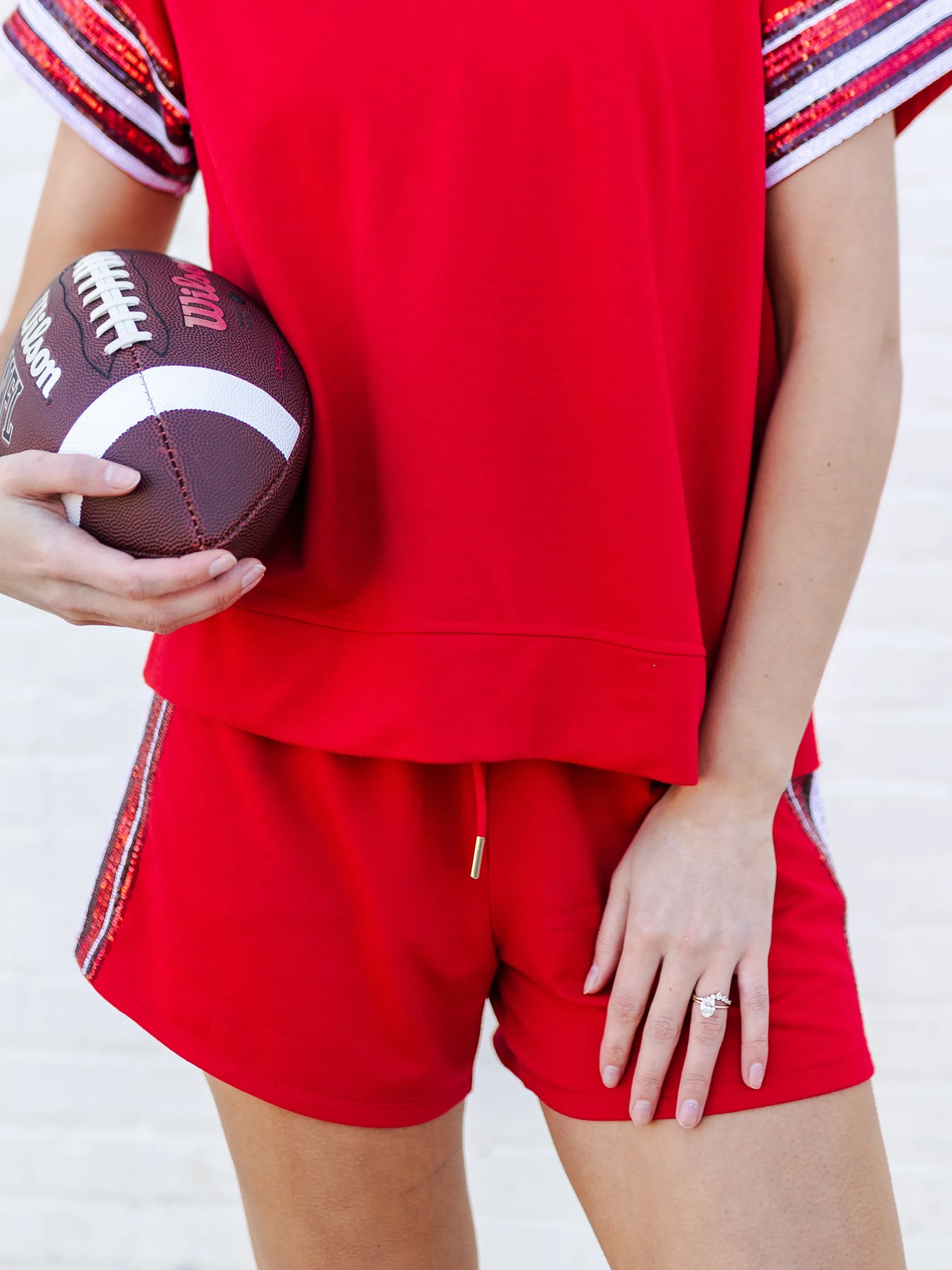 Lauren Shorts | Red   Black